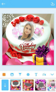 اسکرین شات برنامه Name Photo On Birthday Cake 8
