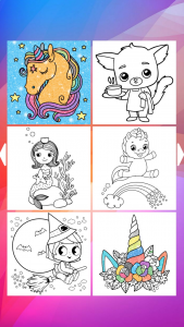 اسکرین شات بازی رنگ آمیزی کودکان | دفتر نقاشی 2