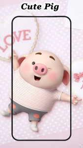 اسکرین شات برنامه Cute Pig Wallpapers 2