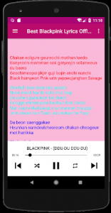 اسکرین شات برنامه Black pink Songs Offline - Lyrics 6