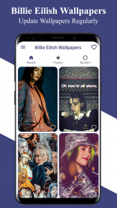 اسکرین شات برنامه Billie Eilish Wallpapers 2023 1