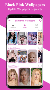 اسکرین شات 2 برنامه BlackPink 4K HD Wallpaper 2025