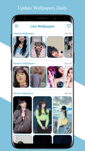 اسکرین شات 1 برنامه Lisa Blackpink Wallpapers 2024