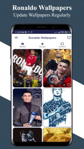 اسکرین شات 1 برنامه Ronaldo Wallpapers 2024 HD 4K