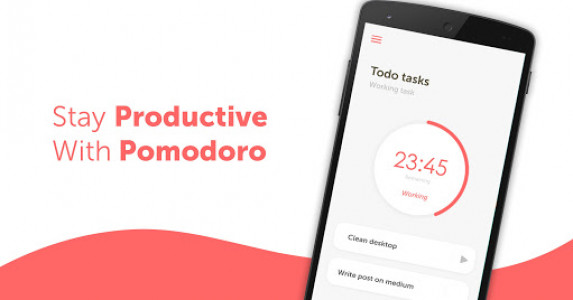 اسکرین شات برنامه Pomodoro Productivity timer & To do list 1