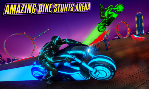 اسکرین شات بازی Light Bike Stunt Racing Game 3