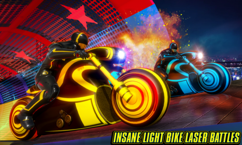 اسکرین شات بازی Light Bike Stunt Racing Game 1