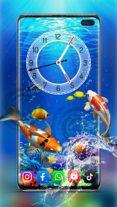 اسکرین شات برنامه Fish Live Wallpaper Aquarium 8