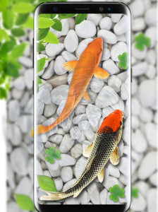 اسکرین شات برنامه Fish Live Wallpaper Aquarium 4
