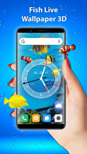 اسکرین شات 1 برنامه Koi Fish Live Wallpaper 3D