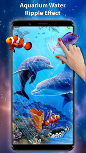 اسکرین شات برنامه Koi Fish Live Wallpaper 3D 3