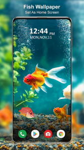 اسکرین شات برنامه Koi Fish Live Wallpaper 3D 2