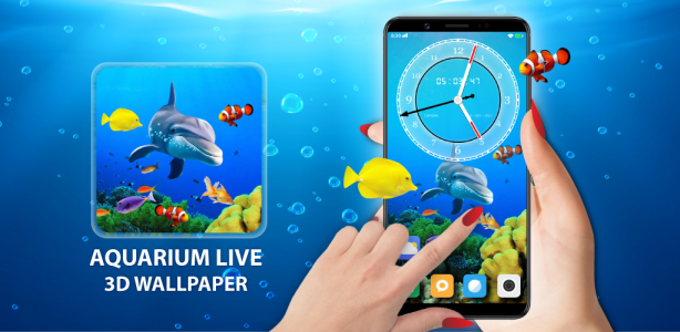 اسکرین شات 2 برنامه Koi Fish Live Wallpaper 3D