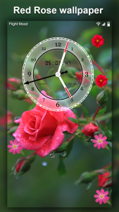 اسکرین شات برنامه Flower Clock Live wallpaper–HD 2