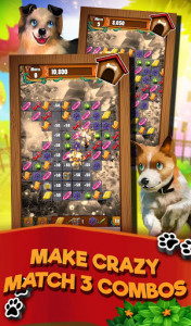 اسکرین شات بازی Match 3 Puppy Land - Matching Puzzle Game 2