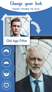 اسکرین شات برنامه Old Age Face effects App: Face Changer Gender Swap 1
