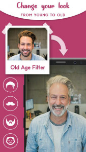 اسکرین شات برنامه Old Age Face effects App: Face Changer Gender Swap 3