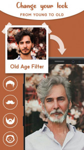 اسکرین شات برنامه Old Age Face effects App: Face Changer Gender Swap 6