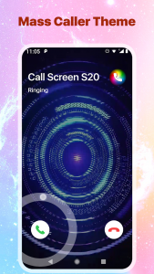 اسکرین شات برنامه Call Screen Galaxy S20 - Color Screen 7