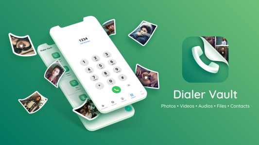 اسکرین شات 1 برنامه Dialer Vault Hide Photo Video