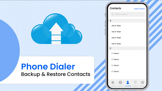 اسکرین شات برنامه Phone Dialer: Contacts Backup 4