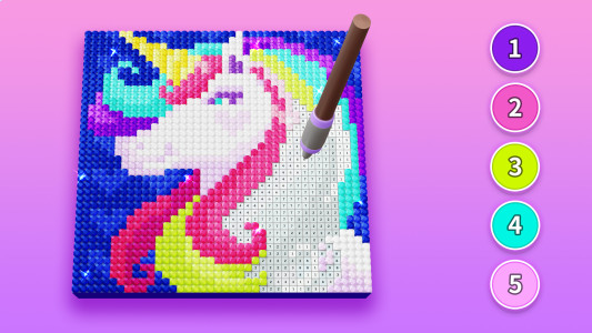 اسکرین شات 4 بازی Diamond Painting by Number