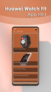 اسکرین شات 1 برنامه Huawei Watch Fit App Hint