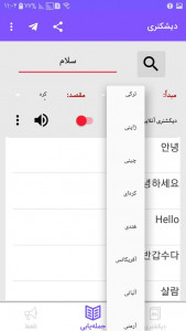 اسکرین شات برنامه دیکشنری انگلیسی به فارسی + 60 زبان 5