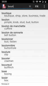 اسکرین شات برنامه French - English offline dict. 1