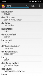اسکرین شات برنامه German - English offline dict. 1