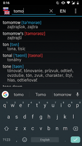 اسکرین شات برنامه Slovak - English offline dict. 3