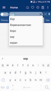 اسکرین شات برنامه English Russian Dictionary 4