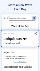 اسکرین شات 4 برنامه Dictionary.com: English Words