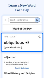 اسکرین شات 4 برنامه Dictionary.com: English Words