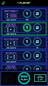 اسکرین شات بازی Fraction Challenge: Math games 3