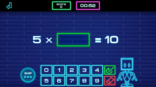 اسکرین شات بازی Math-E learn the times tables 5