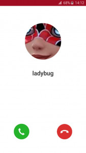 اسکرین شات برنامه ladybug fake call 3