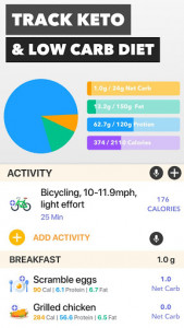 اسکرین شات برنامه Keto Manager: Keto Diet Tracker & Carb Counter App 1