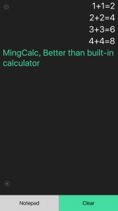 اسکرین شات برنامه MingCalc Calculator - history  2