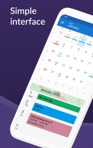 اسکرین شات برنامه DigiCal Calendar Agenda 1