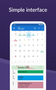 اسکرین شات 1 برنامه DigiCal Calendar Agenda
