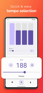 اسکرین شات 2 برنامه Easy Metronome