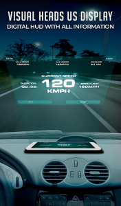 اسکرین شات برنامه HUD Speedometer Digital: GPS, Speed Limit Widget 2