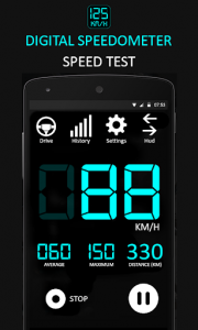 اسکرین شات برنامه GPS Speedometer hud speedometer free 4