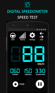 اسکرین شات برنامه GPS Speedometer hud speedometer free 8