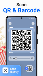 اسکرین شات 1 برنامه QR Code & Barcode Scanner Plus