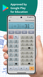 اسکرین شات 1 برنامه Fraction Calculator Plus