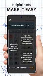 اسکرین شات 5 برنامه Fraction Calculator Plus