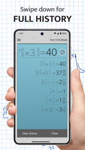 اسکرین شات 4 برنامه Fraction Calculator Plus