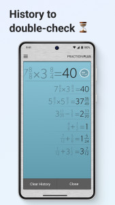 اسکرین شات 6 برنامه Fraction Calculator Plus